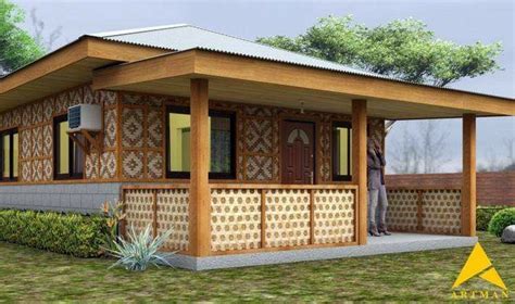 simple house design half amakan|House Design: (6mx8m) 2 bedrooms half concrete, half amakan .